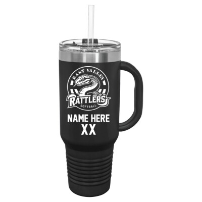 40oz Tumbler with handle optional name/number included Thumbnail