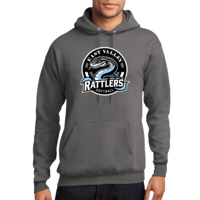 Adult Fleece Hoodie - Charcoal Thumbnail