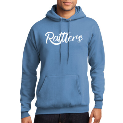 Adult Fleece Hoodie - Rattlers white logo Thumbnail