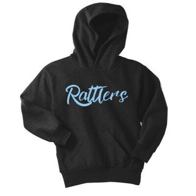 Youth Fleece Hoodie - Rattlers blue logo Thumbnail