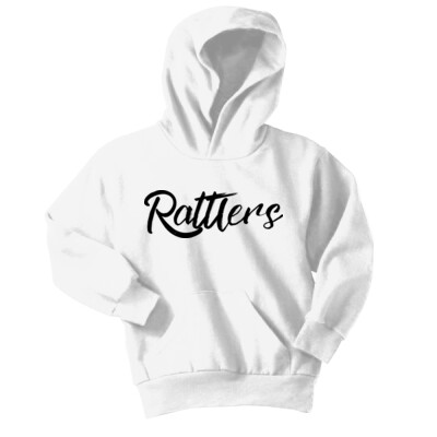 Youth Fleece Hoodie - Rattlers black logo Thumbnail
