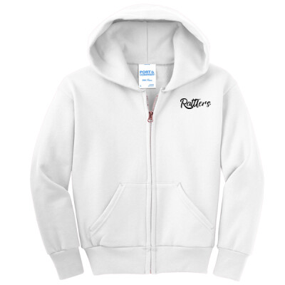 Youth Zip Up Hoodie - script logo Thumbnail
