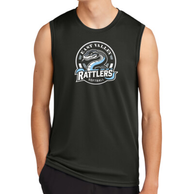 Unisex Drifit Performance Sleeveless Tee - Black Thumbnail